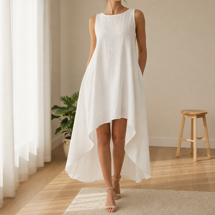 Asymmetrical Midi Dress for Women