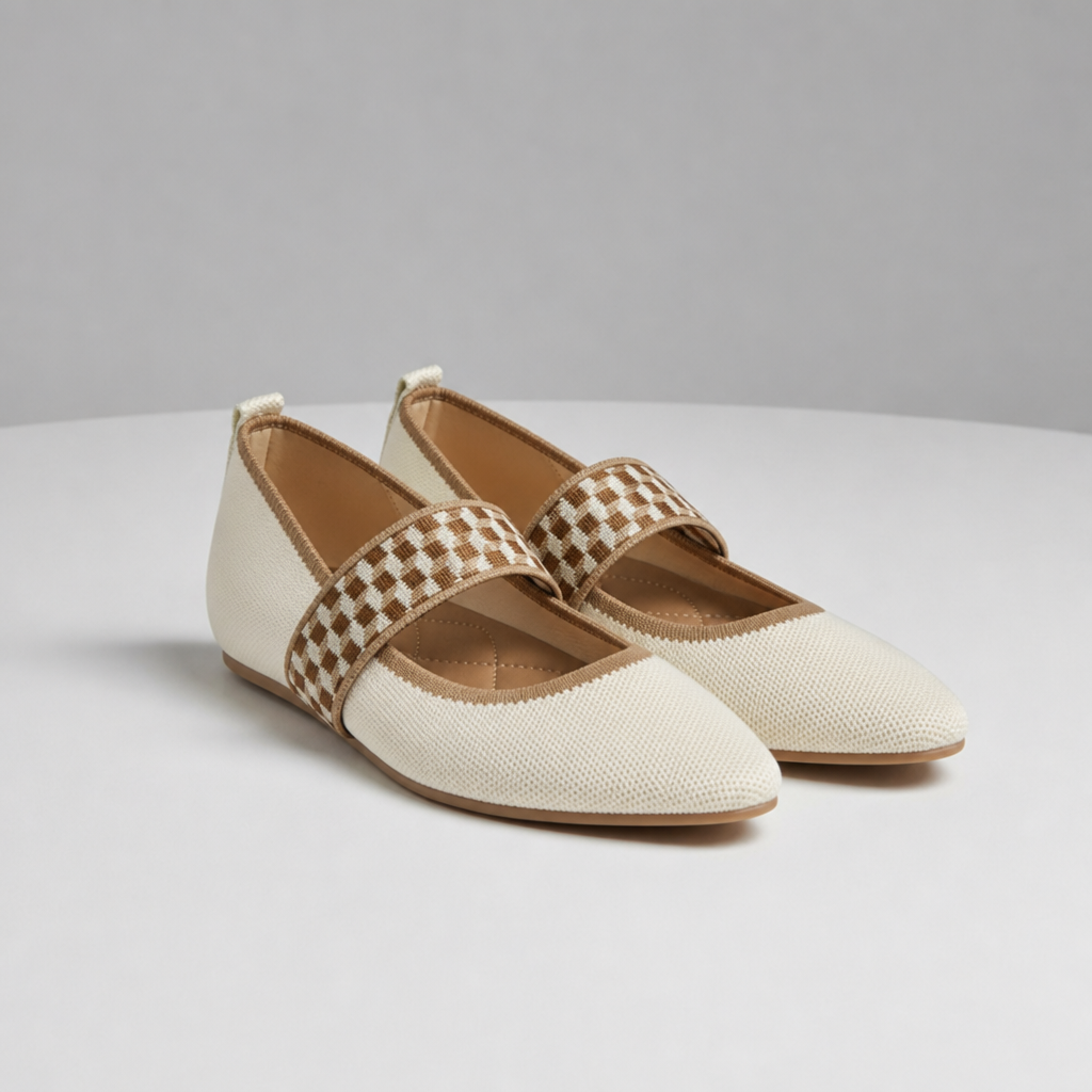 Knitted Mary Jane Shoes for Women
