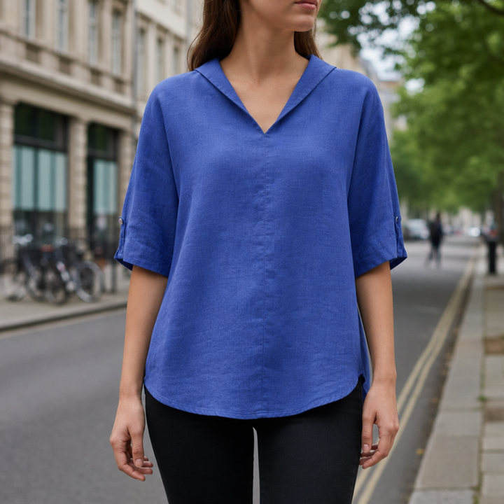 V-neck blouse for women