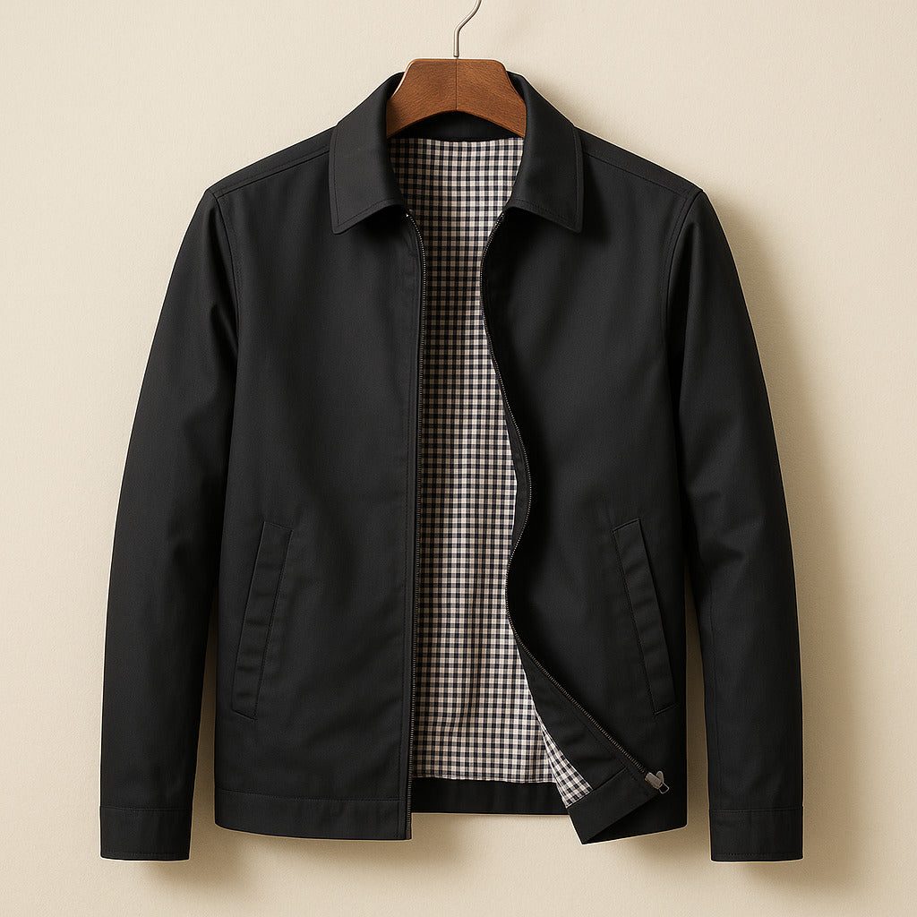 Men’s lined jacket with a zipper