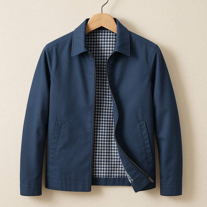 Men’s lined jacket with a zipper