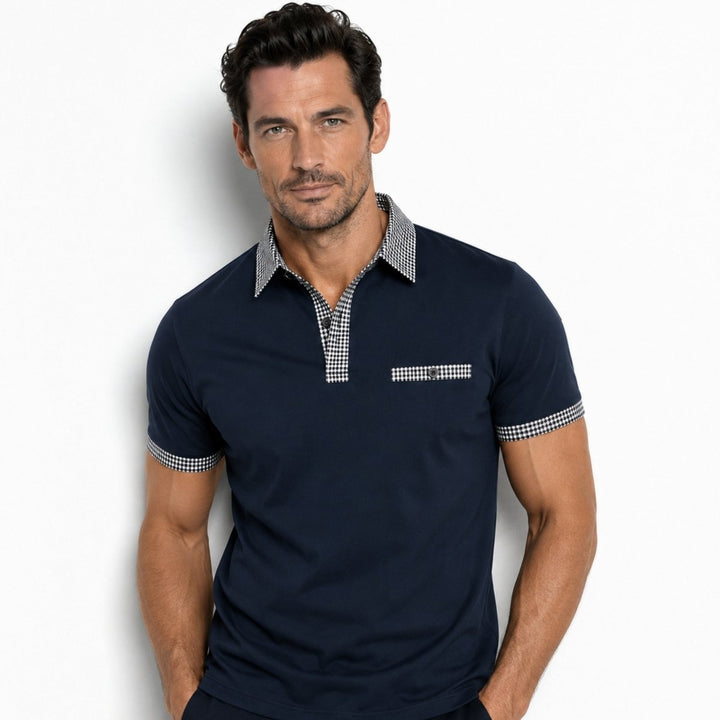 Polo T-shirt Med Krave Herre