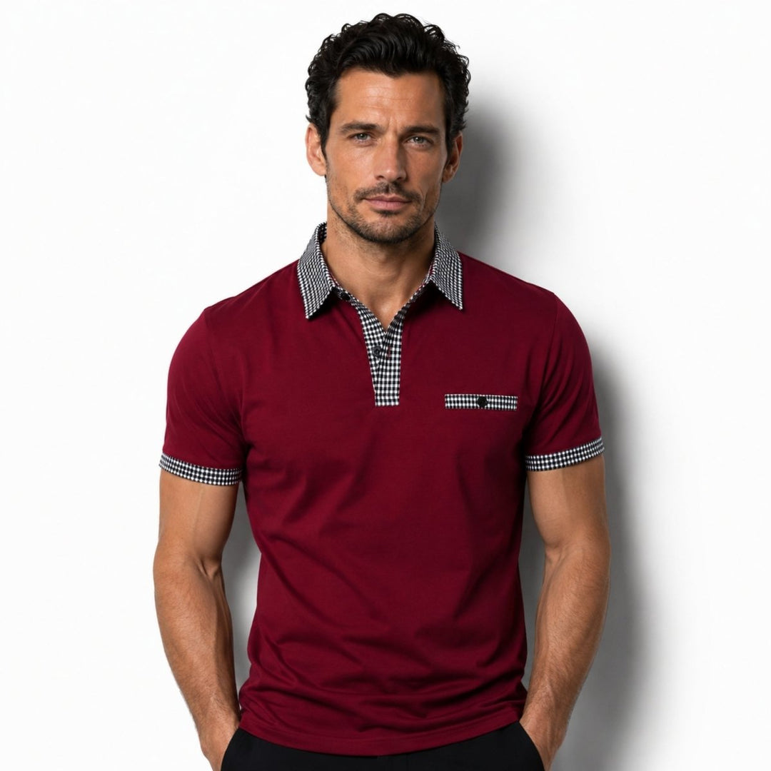Polo T-shirt Med Krave Herre