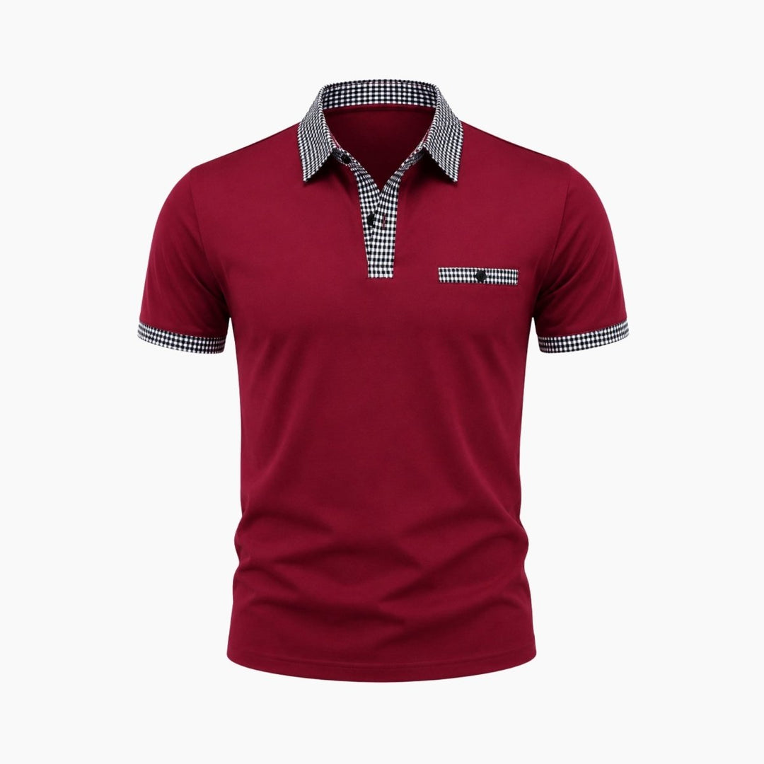 Polo T-shirt Med Krave Herre