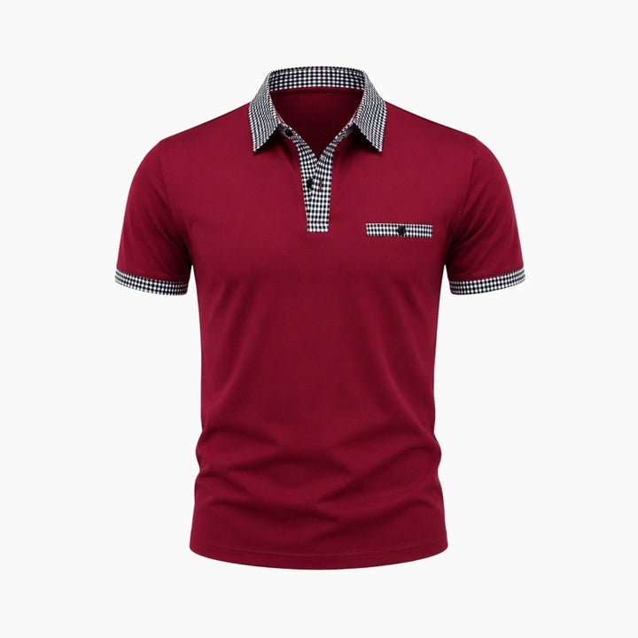 Polo T-shirt Med Krave Herre