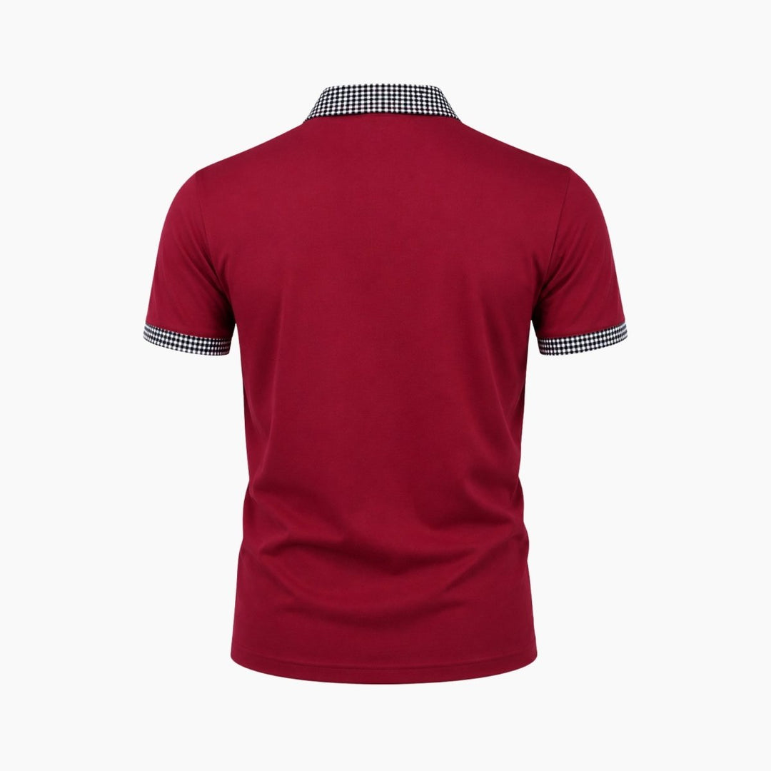 Polo T-shirt Med Krave Herre