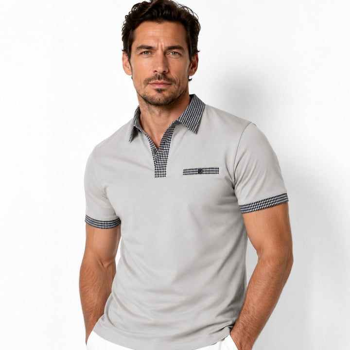 Polo T-shirt Med Krave Herre