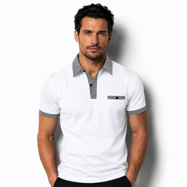 Polo T-shirt Med Krave Herre