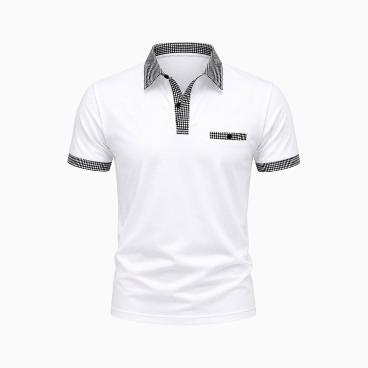 Polo T-shirt Med Krave Herre