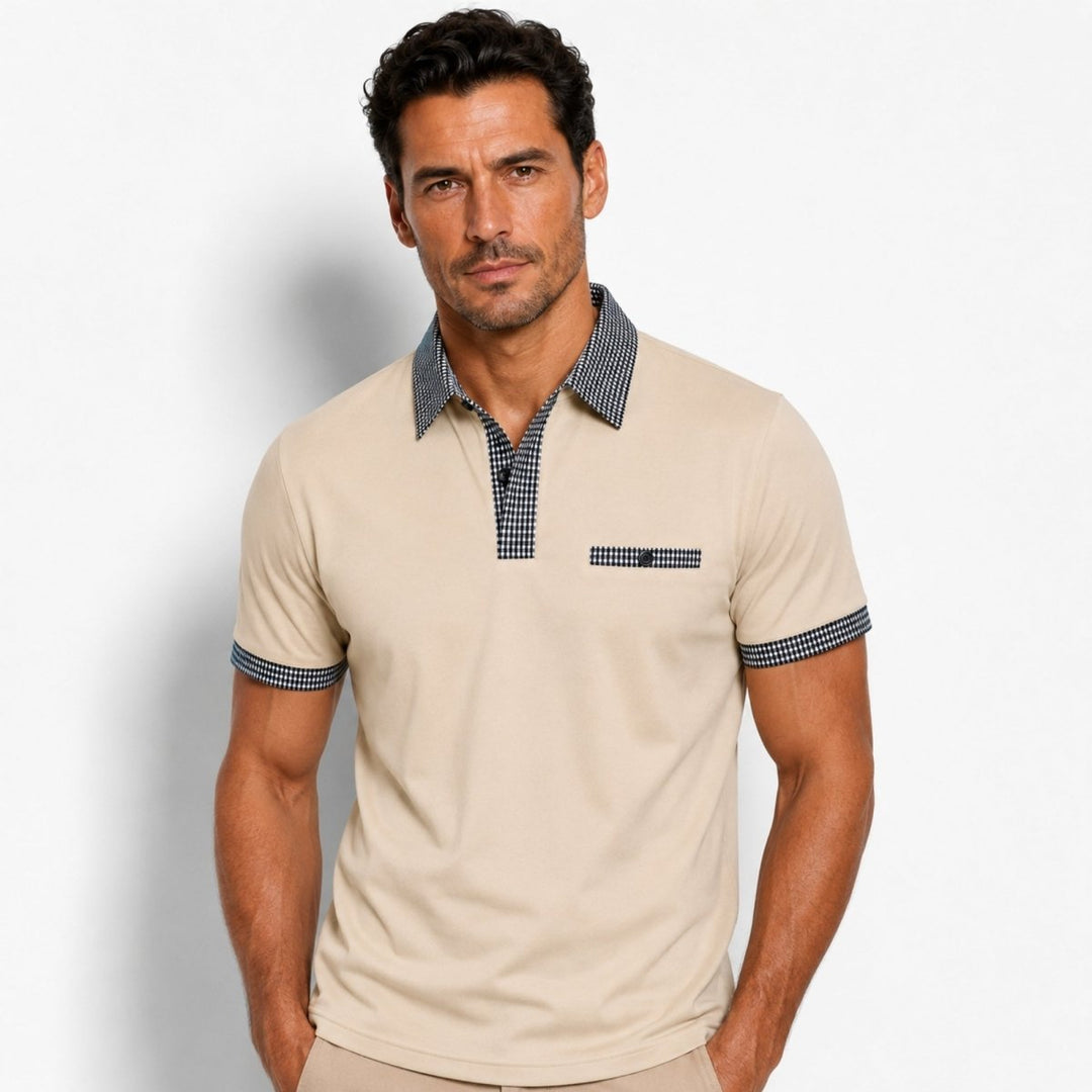 Polo T-shirt Med Krave Herre