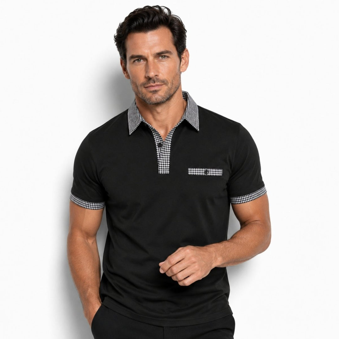 Polo T-shirt Med Krave Herre