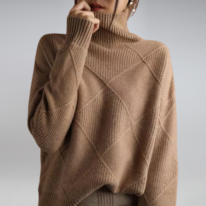 Women's Turtleneck Knit Sweater