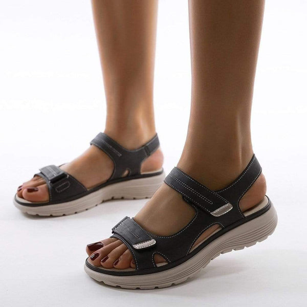 Komfortable Sandaler Med Velcrolukning