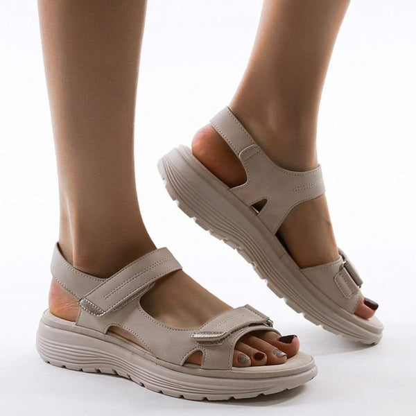 Komfortable Sandaler Med Velcrolukning