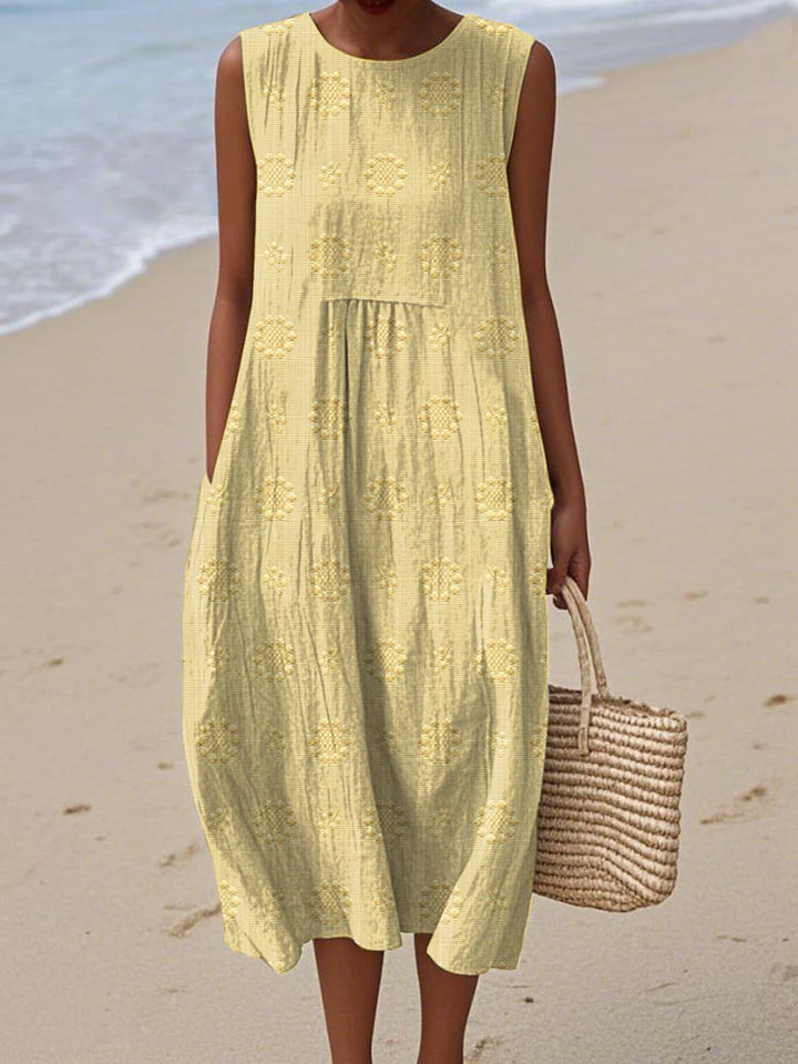 Sleeveless Dress with Pockets for Women