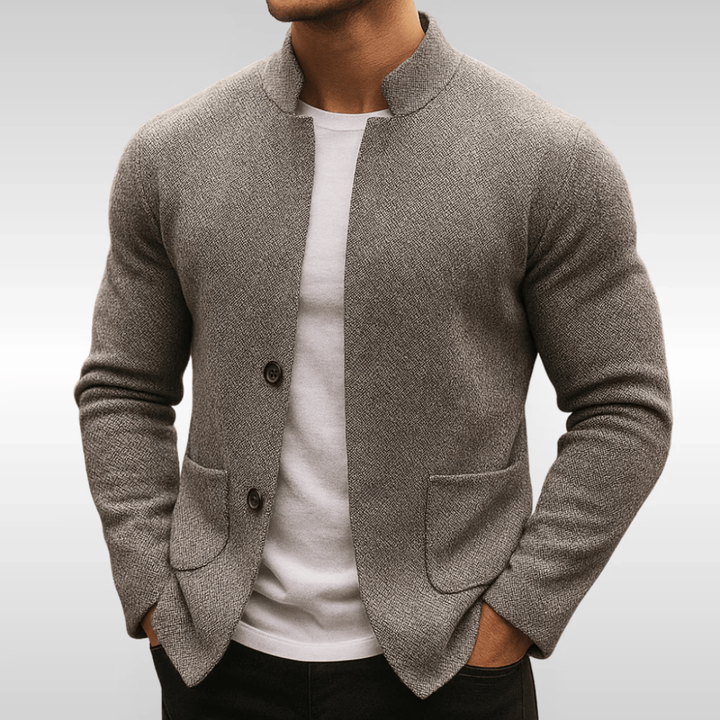 Strikket cardigan med knapper