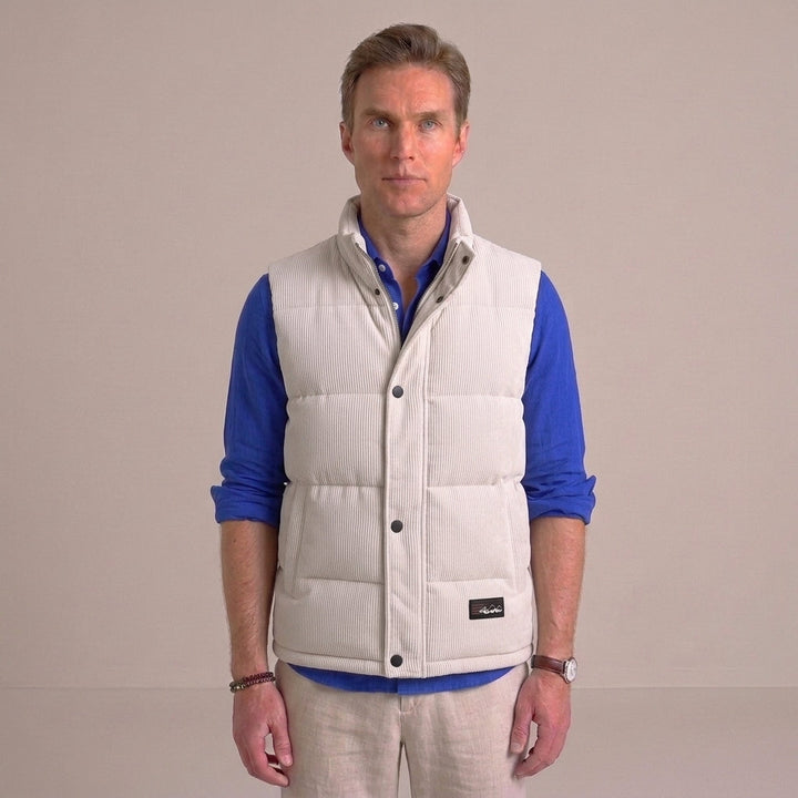 Herre fyldt vest i cord