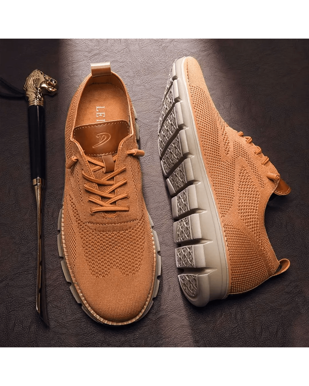 Men's Lightweight Everyday Sneakers with Cushioned Sole