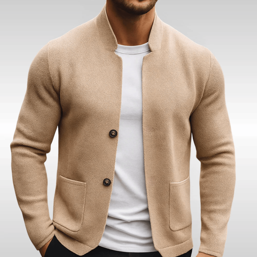 Strikket cardigan med knapper