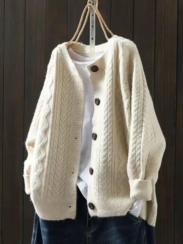 Cable-Knit Cardigan for Women