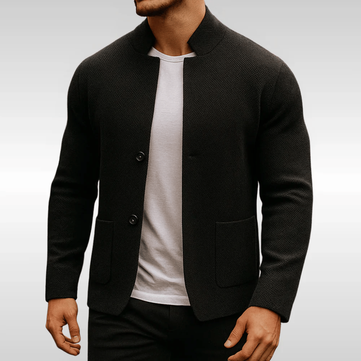 Strikket cardigan med knapper