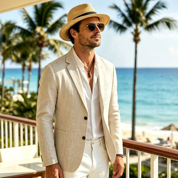 Men's Lightweight Airy Blazer with Subtle Structure