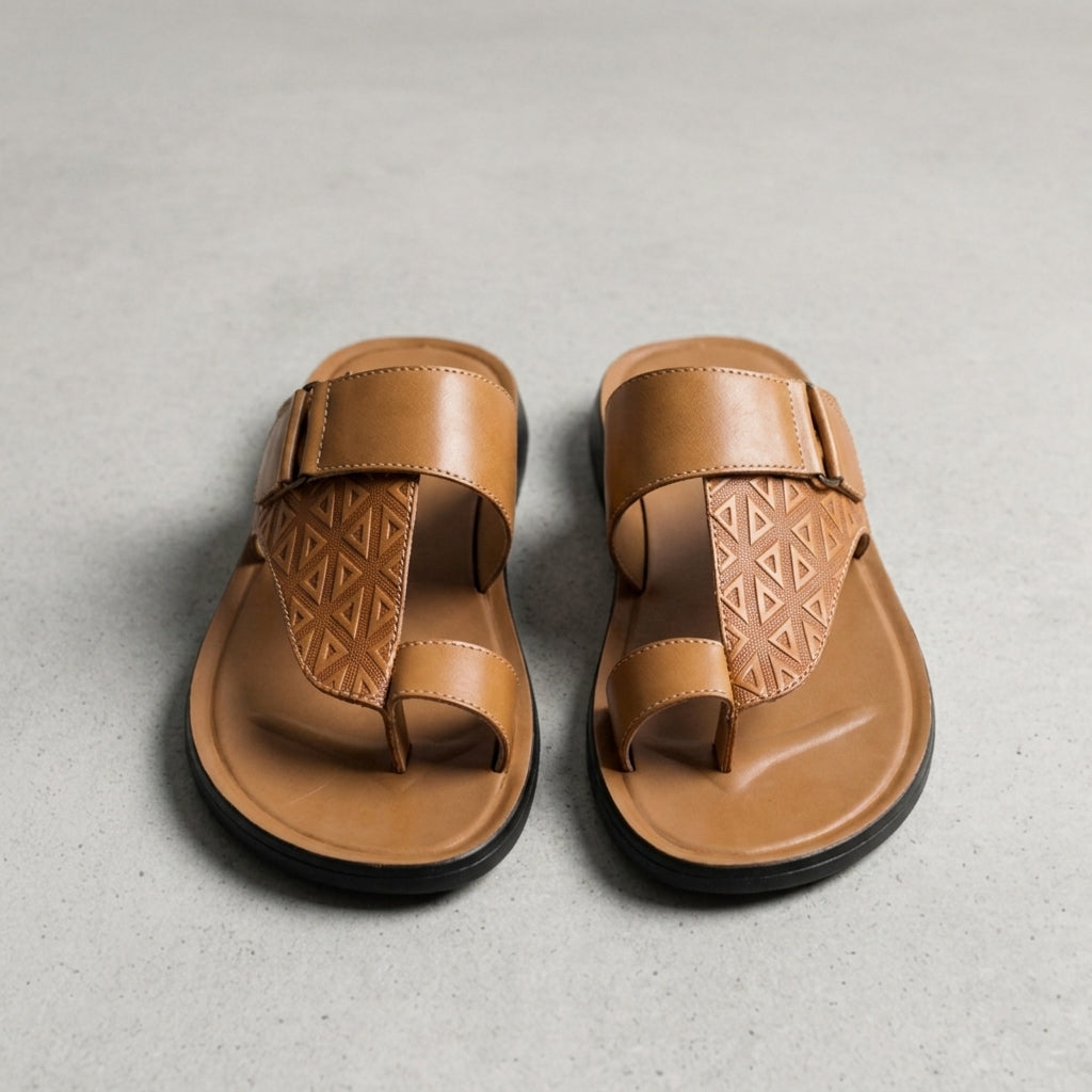 Leather Toe-Strap Sandals for Men