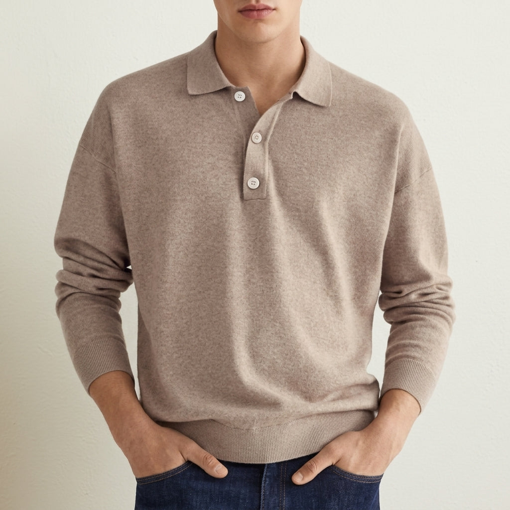 Knitted Polo Shirt for Men