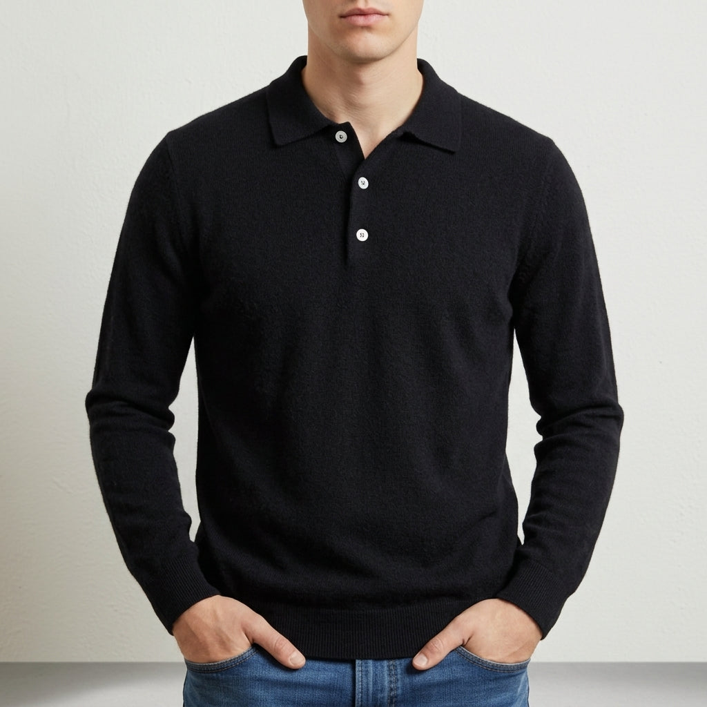 Knitted Polo Shirt for Men