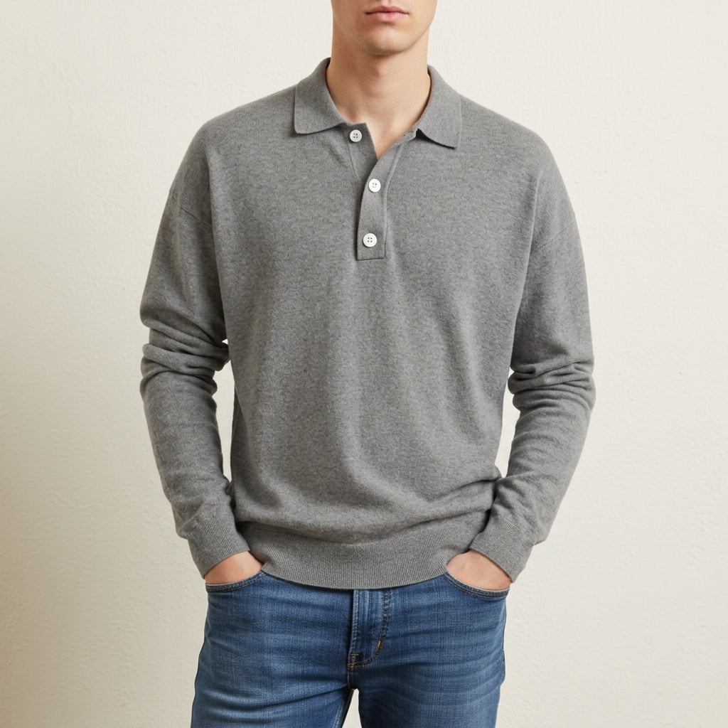 Knitted Polo Shirt for Men