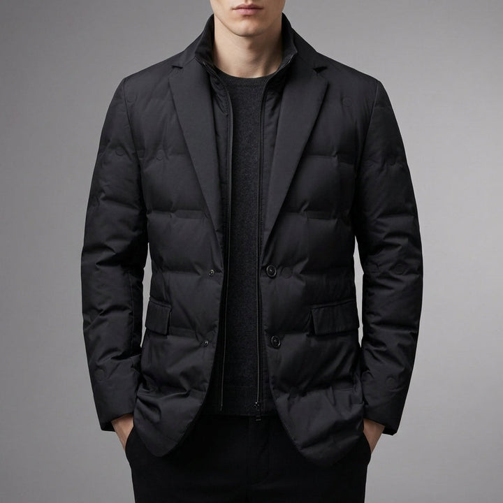 Quilted blazer for men