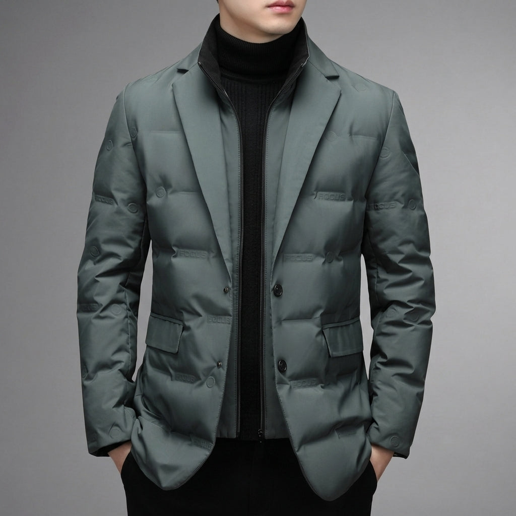 Quilted blazer for men