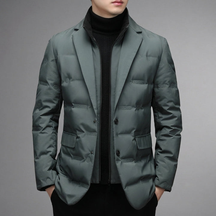 Quilted blazer for men