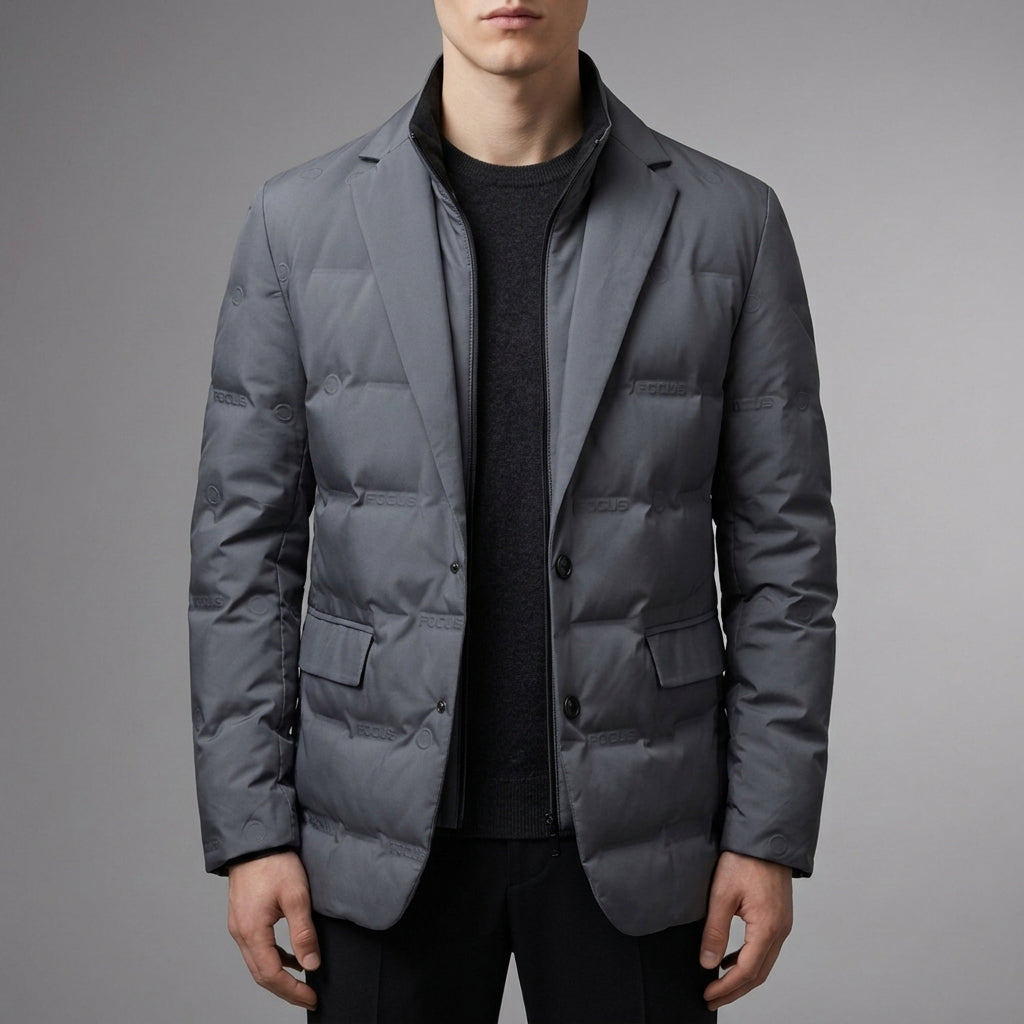 Quilted blazer for men