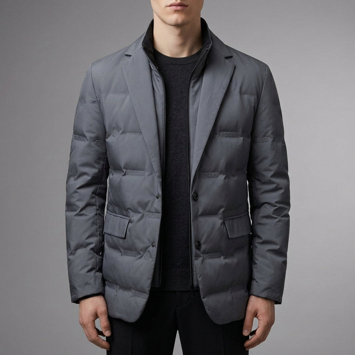Quilted blazer for men