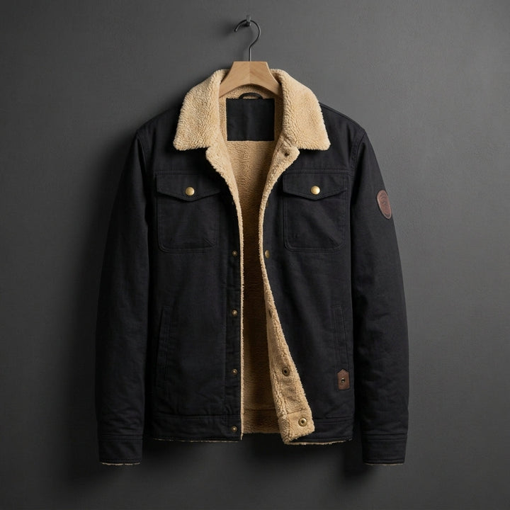 Fleecejakke med Sherpafor til Herrer