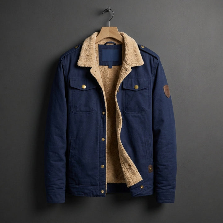 Fleecejakke med Sherpafor til Herrer