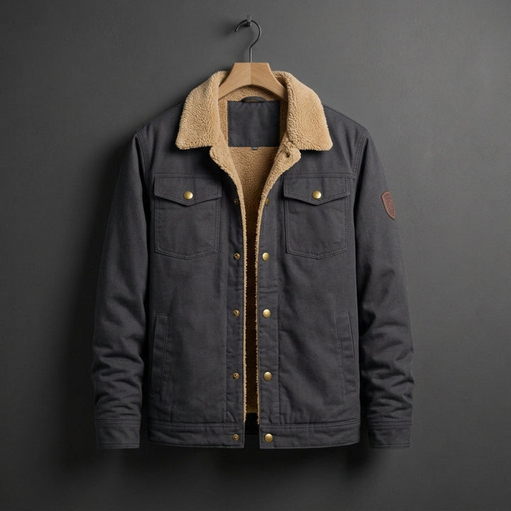 Fleecejakke med Sherpafor til Herrer
