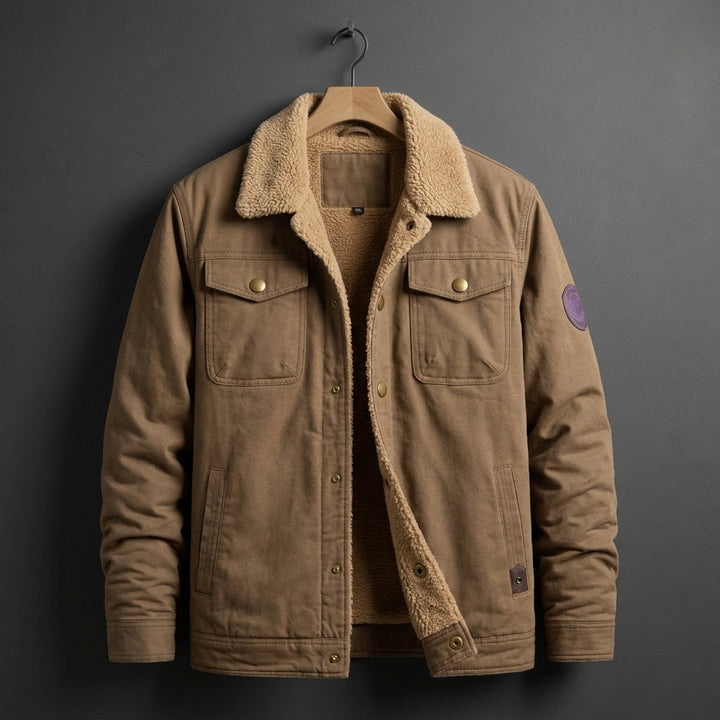 Fleecejakke med Sherpafor til Herrer