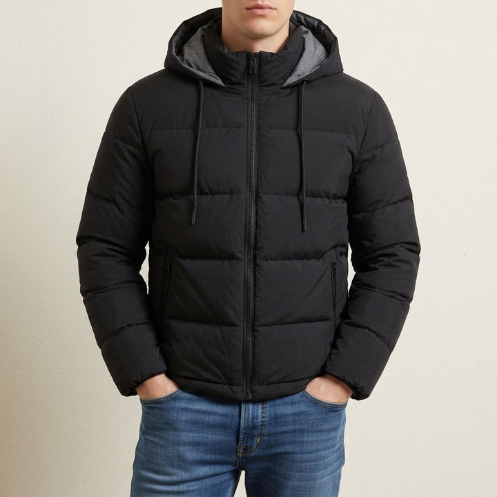 Quilted down jacket for men