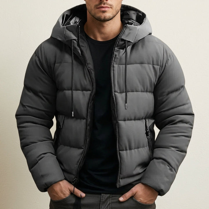 Quilted down jacket for men