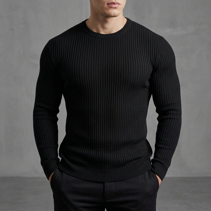 Rib-Knit Sweater for Men