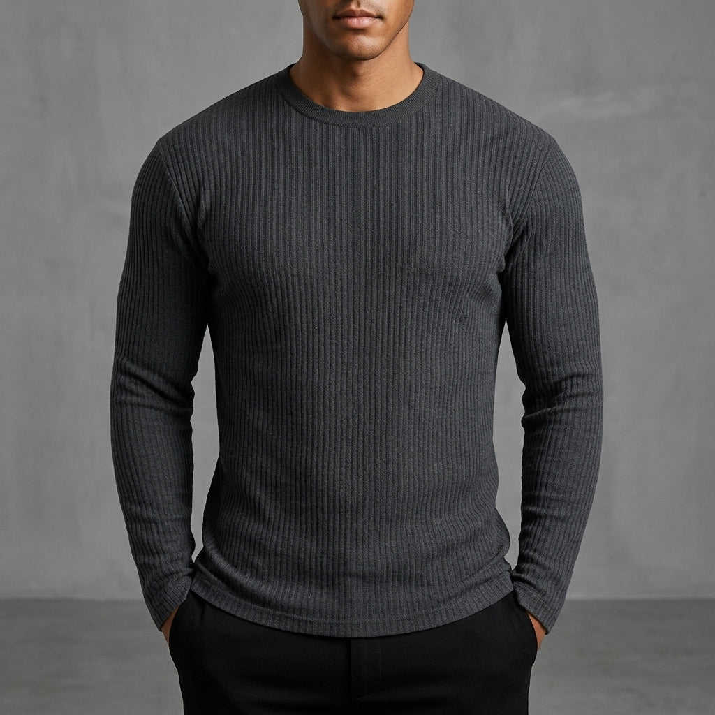 Rib-Knit Sweater for Men