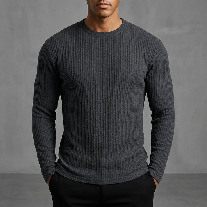 Rib-Knit Sweater for Men