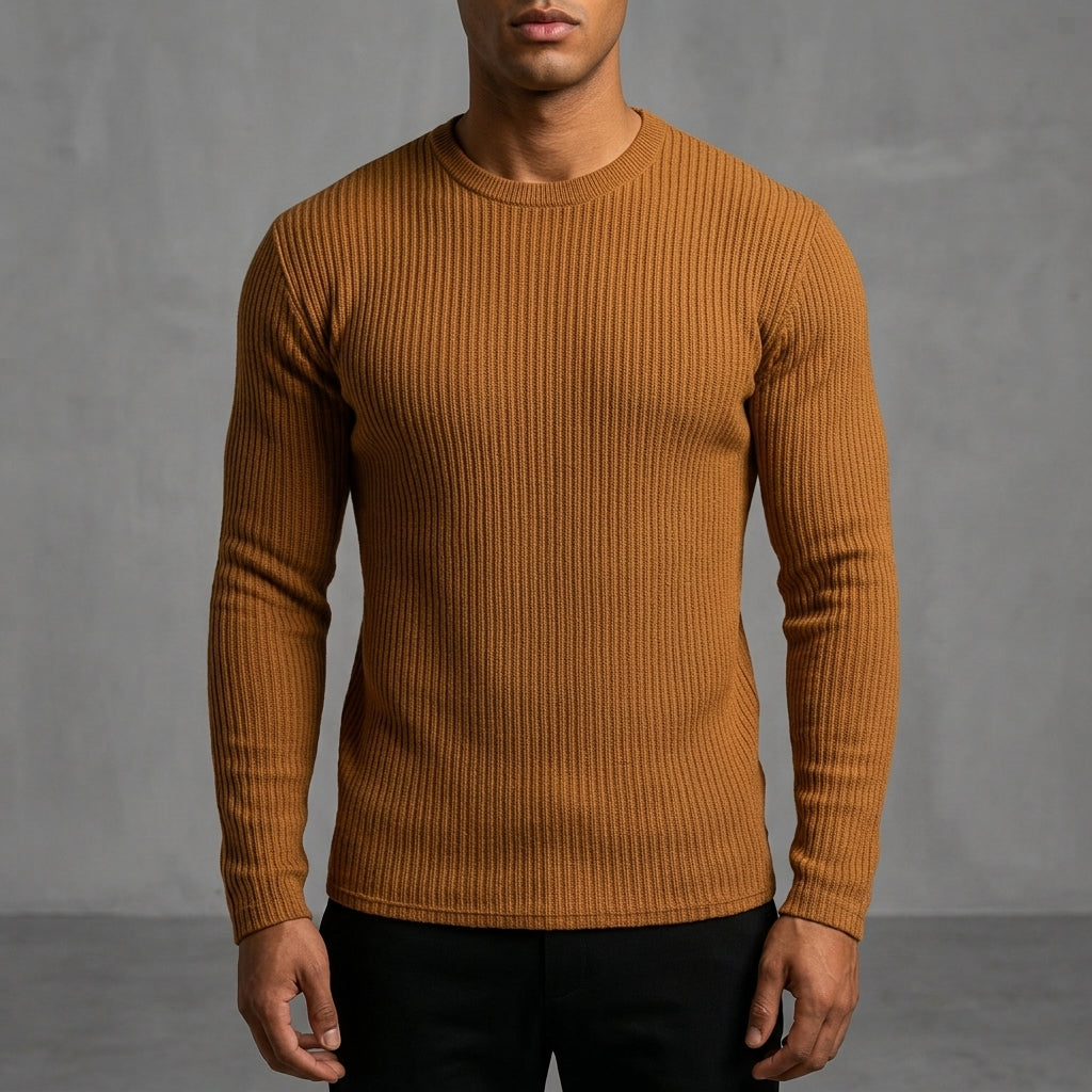 Rib-Knit Sweater for Men