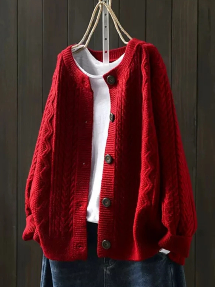 Cable-Knit Cardigan for Women