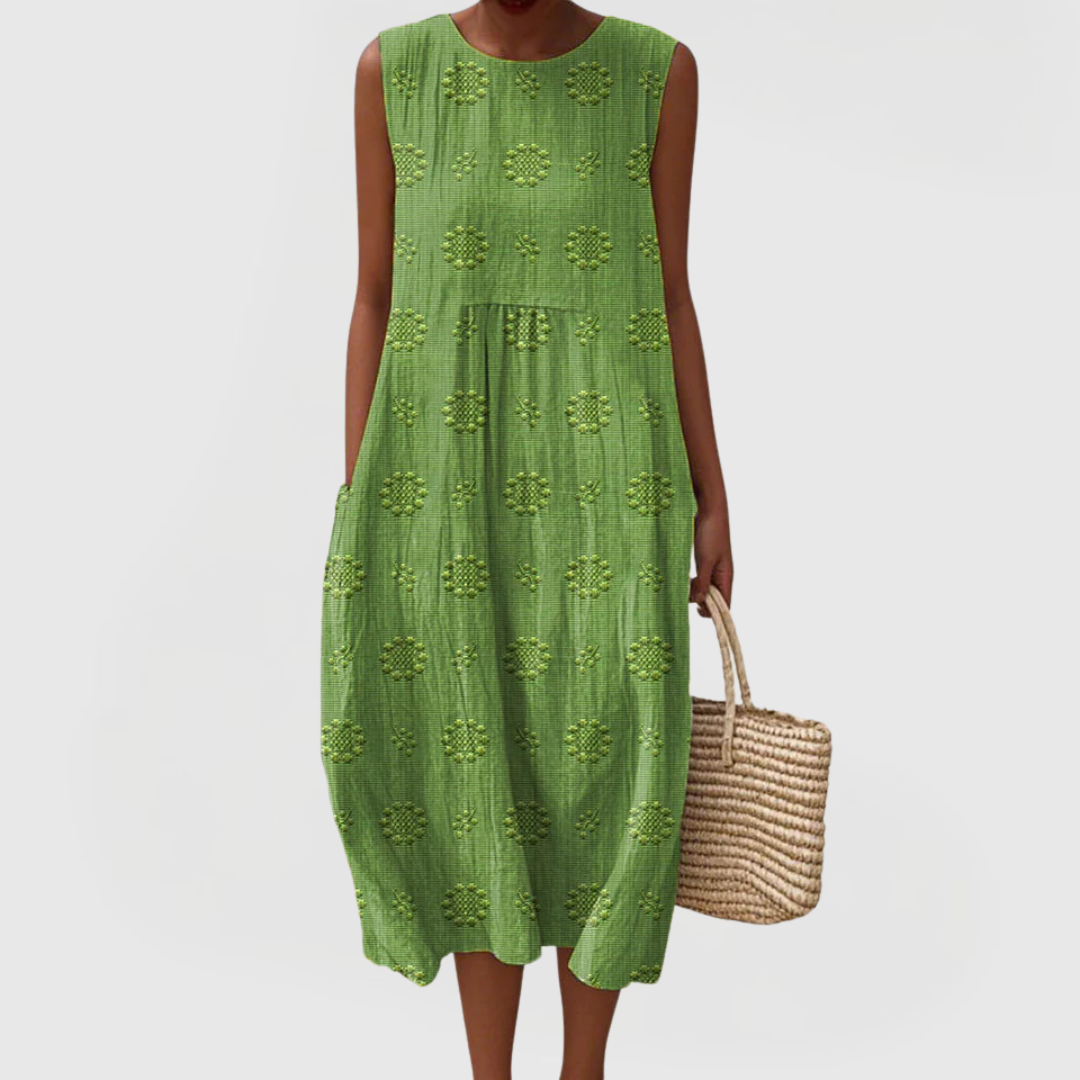 Elegant dress with pockets for women