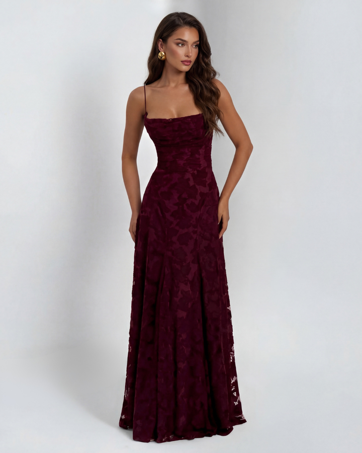 Maxi dress with lace for women for weddings