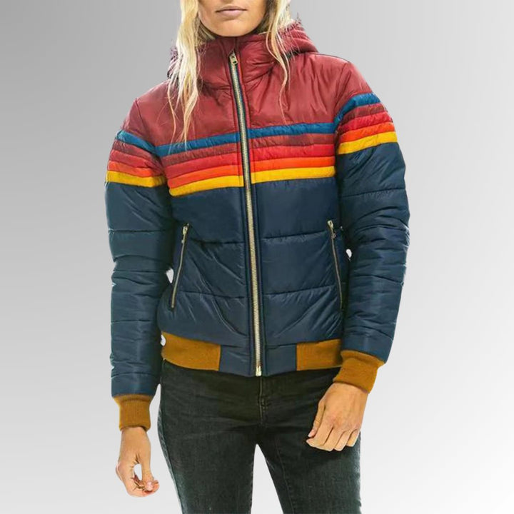 Vintage jacket with zipper for women