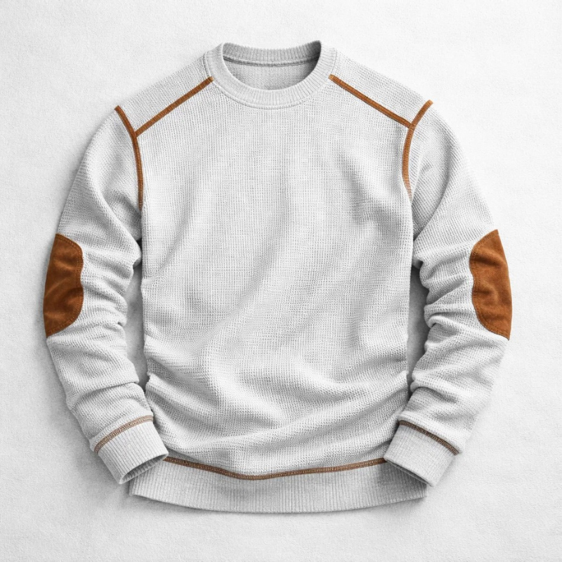Textured pullover for men